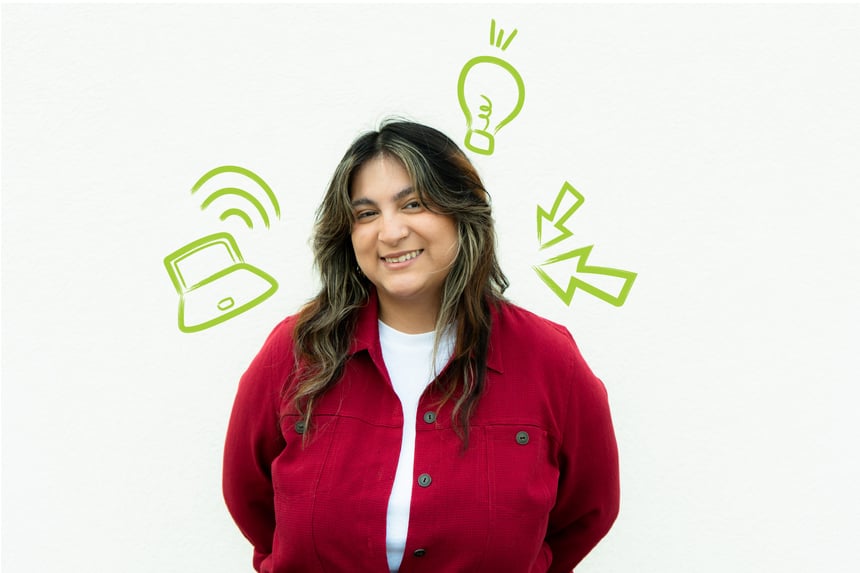 Gabby, Epicosity graphic design internship, headshot